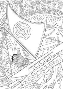 Desenho de Moana Desenho Colorir Imprimir 037