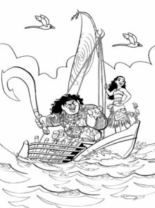 Desenho de Moana Desenho Colorir Imprimir 038