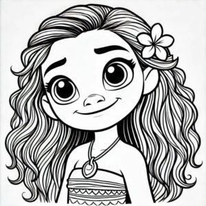 Desenho de Moana Desenho Colorir Imprimir 042