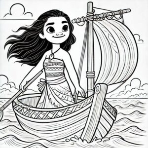 Desenho de Moana Desenho Colorir Imprimir 043