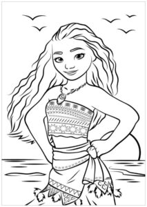 Desenho de Moana Desenho Colorir Imprimir 047