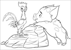 Desenho de Moana Desenho Colorir Imprimir 050
