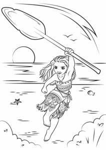 Desenho de Moana Desenho Colorir Imprimir 051
