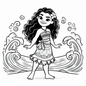 Desenho de Moana Desenho Colorir Imprimir 057