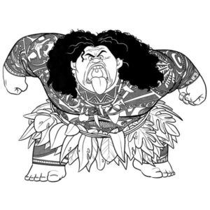 Desenho de Moana Desenho Colorir Imprimir 058