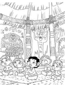 Desenho de Moana Desenho Colorir Imprimir 061