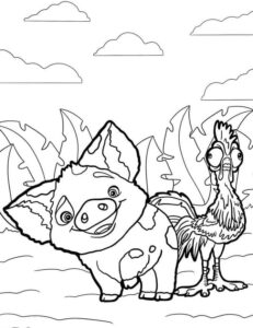 Desenho de Moana Desenho Colorir Imprimir 062