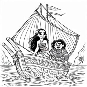Desenho de Moana Desenho Colorir Imprimir 063