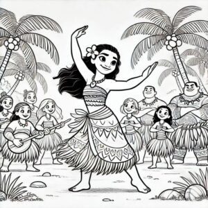 Desenho de Moana Desenho Colorir Imprimir 065