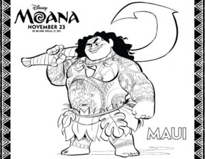 Desenho de Moana Desenho Colorir Imprimir 067
