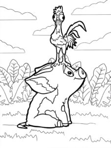 Desenho de Moana Desenho Colorir Imprimir 068