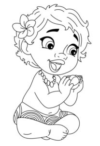 Desenho de Moana Desenho Colorir Imprimir 071