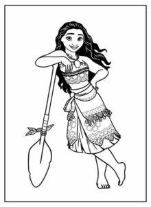 Desenho de Moana Desenho Colorir Imprimir 073