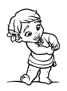 Desenho de Moana Desenho Colorir Imprimir 076