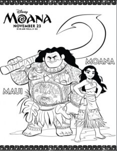 Desenho de Moana Desenho Colorir Imprimir 077