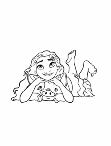 Desenho de Moana Desenho Colorir Imprimir 080