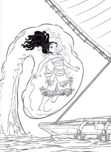 Desenho de Moana Desenho Colorir Imprimir 081