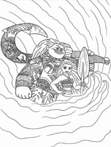Desenho de Moana Desenho Colorir Imprimir 085