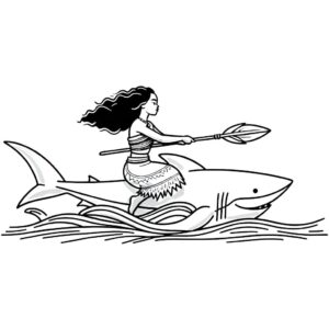 Desenho de Moana Desenho Colorir Imprimir 087