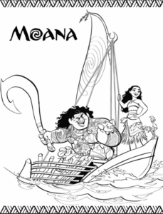Desenho de Moana Desenho Colorir Imprimir 088