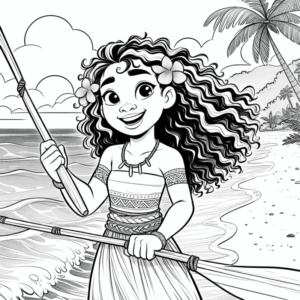 Desenho de Moana Desenho Colorir Imprimir 089