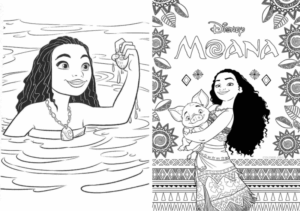 Desenho de Moana Desenho Colorir Imprimir 092