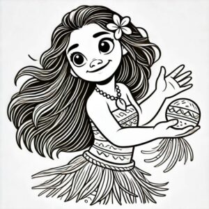 Desenho de Moana Desenho Colorir Imprimir 094