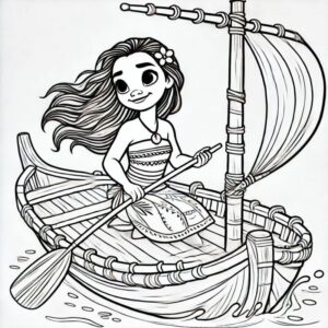 Desenho de Moana Desenho Colorir Imprimir 095