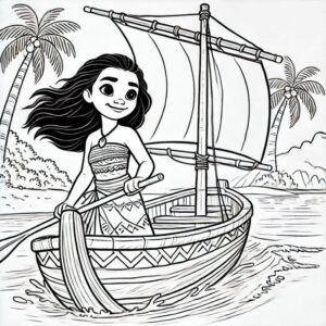Desenho de Moana Desenho Colorir Imprimir 098