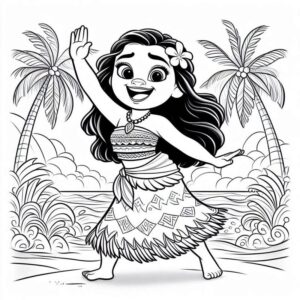 Desenho de Moana Desenho Colorir Imprimir 099