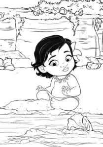 Desenho de Moana Desenho Colorir Imprimir 100