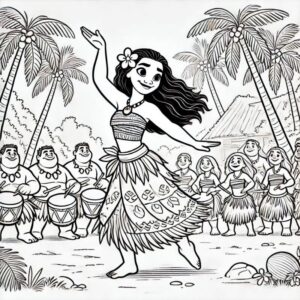 Desenho de Moana Desenho Colorir Imprimir 101