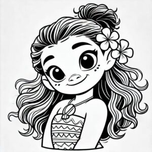 Desenho de Moana Desenho Colorir Imprimir 102