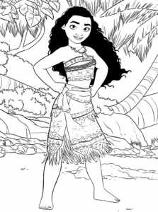 Desenho de Moana Desenho Colorir Imprimir 104
