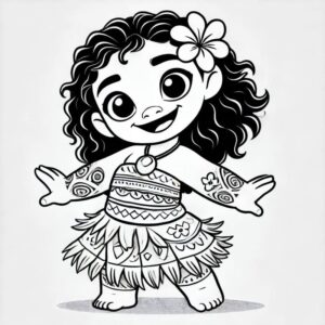 Desenho de Moana Desenho Colorir Imprimir 108