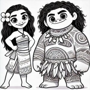 Desenho de Moana Desenho Colorir Imprimir 109