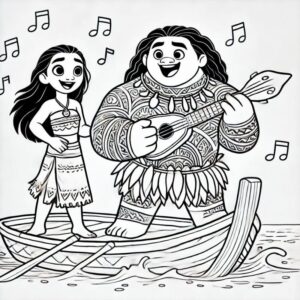 Desenho de Moana Desenho Colorir Imprimir 110