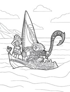 Desenho de Moana Desenho Colorir Imprimir 111