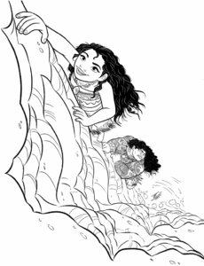 Desenho de Moana Desenho Colorir Imprimir 112