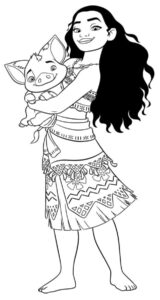Desenho de Moana Desenho Colorir Imprimir 114