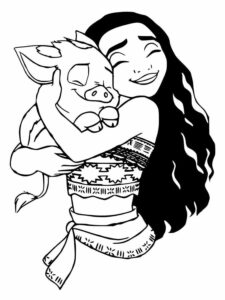 Desenho de Moana Desenho Colorir Imprimir 115