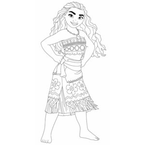 Desenho de Moana Desenho Colorir Imprimir 116
