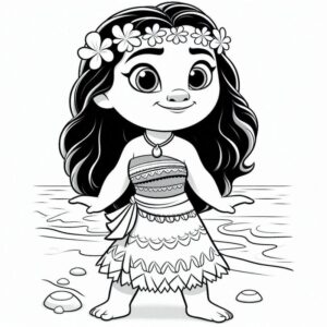 Desenho de Moana Desenho Colorir Imprimir 117