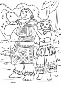 Desenho de Moana Desenho Colorir Imprimir 118