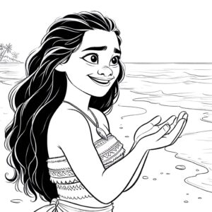 Desenho de Moana Desenho Colorir Imprimir 119