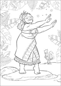Desenho de Moana Desenho Colorir Imprimir 124