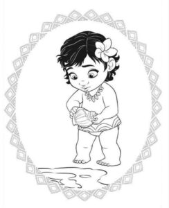 Desenho de Moana Desenho Colorir Imprimir 125