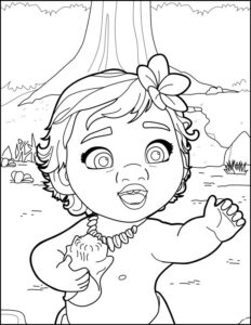Desenho de Moana Desenho Colorir Imprimir 126