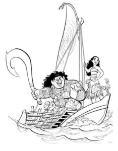 Desenho de Moana Desenho Colorir Imprimir 127