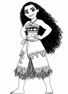 Desenho de Moana Desenho Colorir Imprimir 128